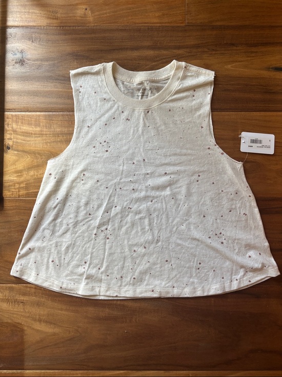 Spiritual Gangster Tops - Spiritual Gangster Ivory Tank with Rose Gold Speckle
